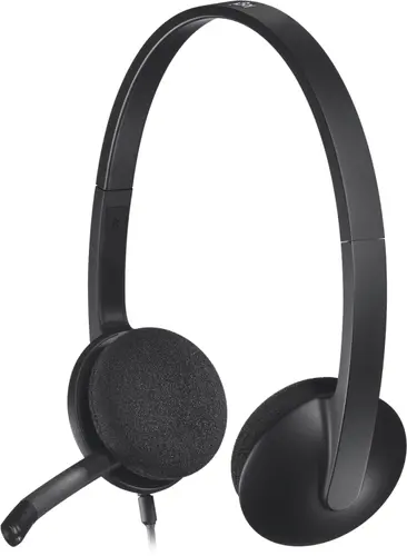 Слушалки, Logitech H340 USB Computer Headset, Black