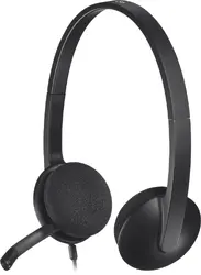 Слушалки, Logitech H340 USB Computer Headset, Black