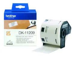 Консуматив, Brother DK-11209 Small Address Paper Labels, 29mmx62mm,  800 labels per roll, (Black on White)
