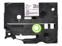 Консуматив, Brother TZe-SE5 Security Tape, black on white, 24mm, 8m