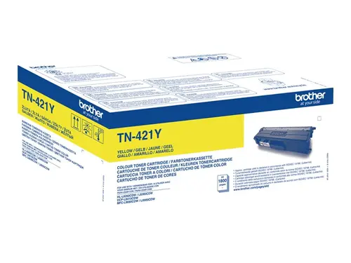 Консуматив, Brother TN-421Y Toner Cartridge Консуматив, Brother TN-421Y Toner Cartridge
