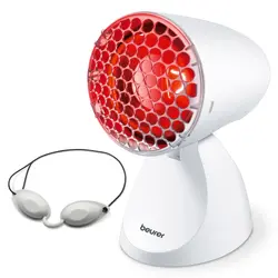Инфрачервена лампа, Beurer IL 11 infrared heat lamp, for colds and muscle tension, 5 angle settings, maximum safety with goggles and protective shield, medical device