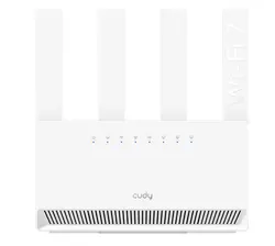 Безжичен рутер Cudy BE3600 Gigabit Dual Band Wi-Fi 7, 4x10/100/1000, 4x5dBi антени, бял