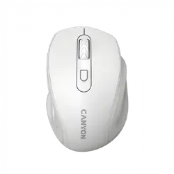 Canyon 6 buttons wireless 2.4Ghz mouse, MX8650A Sensor, DPI up to 1600,Injection case, 3 M life times left and right switches, 2xAAA battery, ABS material, Size: 105x71x40mm, Weight: 59g, white