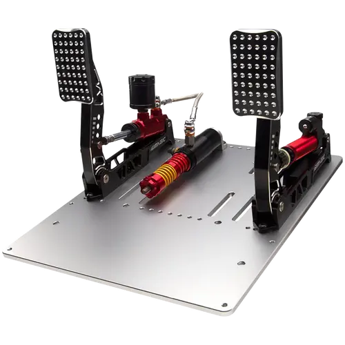 SIMAGIC Crimson Edition, Hydraulic Dual-pedal Set, 200kg Loadcell, Standard Throttle Plate. S312
