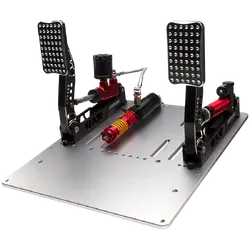 SIMAGIC Crimson Edition, Hydraulic Dual-pedal Set, 200kg Loadcell, Standard Throttle Plate. S312