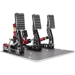 SIMAGIC Crimson Edition, Hydraulic Tri-pedal Set, 100kg Loadcell, Standard Throttle Plate. S309