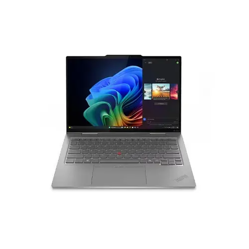 Лаптоп, Lenovo ThinkPad X1 2-in-1 G10 Aura, Intel Core Ultra 7 255U(12C,up to 5.2GHz,12MB), 32GB LPDDR5x-8400, 1TB SSD, 14" 2.8K (2880x1800) OLED AR/AS Touch, Intel Graphics, UHD 8MP&IR, Pen, Backlit, WLAN, WWAN, Quectel RM520N-GL 5G, FPR, 3cell, Win11Pro,,3Y Pr Лаптоп, Lenovo ThinkPad X1 2-in-1 G10 Aura, Intel Core Ultra 7 255U(12C,up to 5.2GHz,12MB), 32GB LPDDR5x-8400, 1TB SSD, 14" 2.8K (2880x1800) OLED AR/AS Touch, Intel Graphics, UHD 8MP&IR, Pen, Backlit, WLAN, WWAN, Quectel RM520N-GL 5G, FPR, 3cell, Win11Pro,,3Y Pr