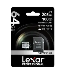 КАРТА ПАМЕТ micro SDXC 64GB 205/100MB/s UHS-I,A2,V30,U3 LEXAR