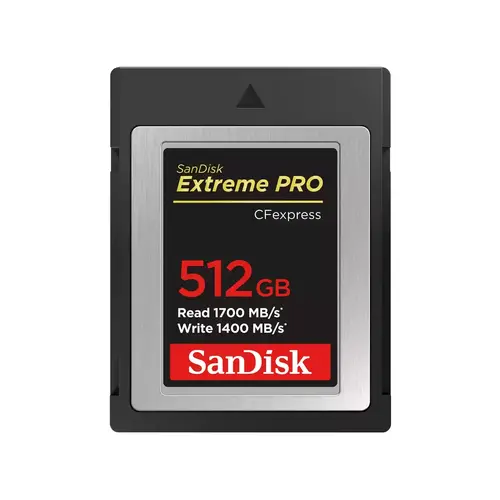 SanDisk Extreme PRO CFexpress Card Type B, 512GB, 1700MB/s Read, 1200MB/s Write