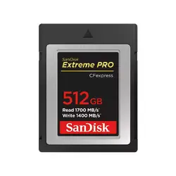SanDisk Extreme PRO CFexpress Card Type B, 512GB, 1700MB/s Read, 1200MB/s Write