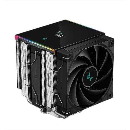 DeepCool AK620 DIGITAL SE, CPU Air Cooler, 2x120mm PWM Fans, 6 Heatpipes, Black, LGA2066/2011-v3/2011/1851/1700/1200/115x, AMD AM5/AM4, 129x138x161 mm(LxWxH), R-AK620-BKADMN-GJD, 3Y
