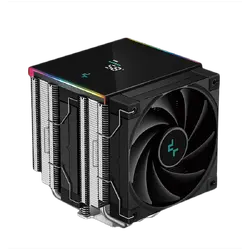 DeepCool AK620 DIGITAL SE, CPU Air Cooler, 2x120mm PWM Fans, 6 Heatpipes, Black, LGA2066/2011-v3/2011/1851/1700/1200/115x, AMD AM5/AM4, 129x138x161 mm(LxWxH), R-AK620-BKADMN-GJD, 3Y
