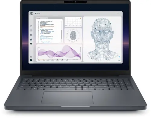 Лаптоп, Dell Pro Max 16 Plus MB16250, Intel Ultra 9 285HX (13TOPS NPU, 24 cores, up to 5.50 GHz), 16.0" FHD+(1920x1200) VRR 120Hz, 500nits, 64GB: 2x32GB 6400 MTs DDR5, 1TB SSD, NVIDIA RTX PRO 3000 12GB GDDR7, 8MP HDR + IR Cam, and Mic, Wi-Fi 7, FPR, Backlit Лаптоп, Dell Pro Max 16 Plus MB16250, Intel Ultra 9 285HX (13TOPS NPU, 24 cores, up to 5.50 GHz), 16.0" FHD+(1920x1200) VRR 120Hz, 500nits, 64GB: 2x32GB 6400 MTs DDR5, 1TB SSD, NVIDIA RTX PRO 3000 12GB GDDR7, 8MP HDR + IR Cam, and Mic, Wi-Fi 7, FPR, Backlit