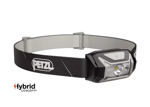 Челник PETZL TIKKA 2025, 350 Лумена, Черен