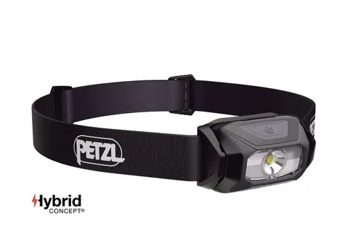 Челник PETZL TIKKINA 2025, 300 Лумена, Черен