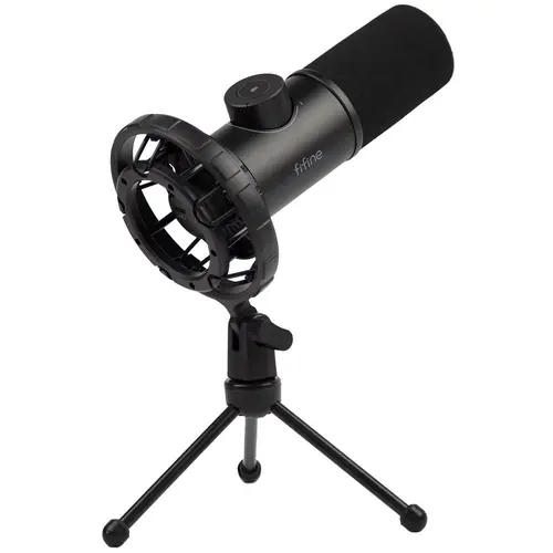 Настолен микрофон FIFINE K658 Dynamic RGB - Black