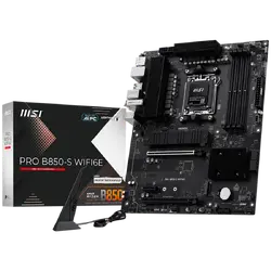 MSI PRO B850-S WIFI6E, ATX, Socket AM5, 4x DDR5 Dual Channel  up to 8200(OC)MHz, 2x PCIe x16 slot, 2x M.2 slot, 4x USB 5Gbps, 3x USB 10Gbps, 1x USB 10Gbps Type-C, HDMI, DP, 7.1 HD Audio, 2.5G LAN, WiFI 6E, BT, 3Y