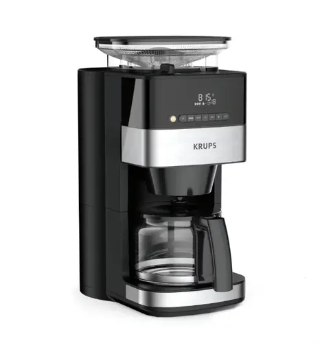 Кафемашина, Krups KM832810 Grind & Brew, metalic grinder, 3 grinding settings, digital display, timer, 1.25L Кафемашина, Krups KM832810 Grind & Brew, metalic grinder, 3 grinding settings, digital display, timer, 1.25L