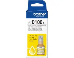 БУТИЛКА МАСТИЛО ЗА BROTHER MFC-T930DW/DCP-T830DW/DCP-T730DW/DCP-T530DW/DCP-T430W/DCP-T230 - Ink Bottle - Yellow - PN BTD100Y (BT-D100Y)