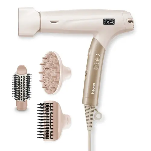Сешоар, Beurer HC 150 FusionDry Pro Hair dryer + Beurer BS 47 Illuminated cosmetics mirror with practical magnetic holder