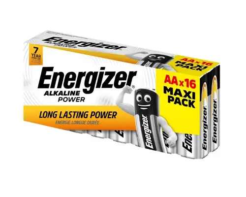 КУТИЯ ОТ 16 БРОЯ БАТЕРИИ ALKALINE POWER AA CHP16 SRP ENERGIZER