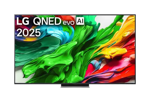 Телевизор, LG 65QNED87A3B, 65" 4K QNED MiniLED  HDR Smart TV, 100Hz, 3840x2160, DVB-T2/C/S2, Alpha 8 AI Processor 4K, HDR 10, webOS 25 ThinQ,  FreeSync, VRR 120Hz, Multi View, 4K Upscaling, Wi-Fi 6, Voice Controll, BT 5.3, AirPlay 2, CI, HDMI eARC, SPDIF, Silver
