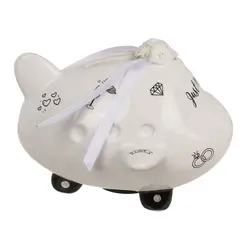 Керамична касичка Airplane, Just Married