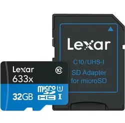 КАРТА ПАМЕТ micro SDHC 32GB 100MB/s UHS-I,A1,V10,U1,BLUE LEXAR