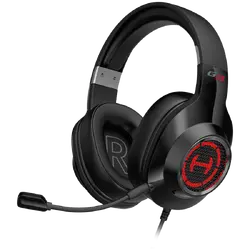 Edifier G2 II USB Gaming Headset, 50mm drivers, Virtual 7.1 Surround, RGB lighting, Noise-Canceling Microphone, Black