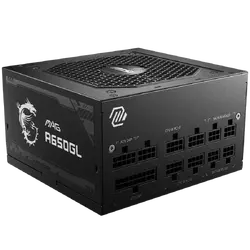 MSI Power Supply MAG A650GL, EU, 650W, Fully-Modular, 80 Plus Gold, Color Box, Pallet packing,7Y Warranty