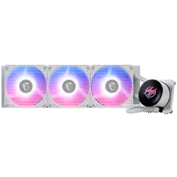 MSI MPG CORELIQUID P13 360 WHITE, 3x120mm Pre-installed CycloBlade 9 ARGB Daisy Chain Fans, 2.1-inch LCD screen, Copper Base, UNI BRACKET, Intel LGA 1700/1851, AMD AM5/AM4, 5Y Warranty