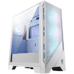 MSI MAG FORGE 320R AIRFLOW WHITE, Mid-Tower, ATX/M-ATX/ITX, 2x USB 3.2, 1x Audio/Mic, LED Button, ARGB Hub, 4x 120mm ARGB Fans, Mesh Panel, Tempered Glass, White