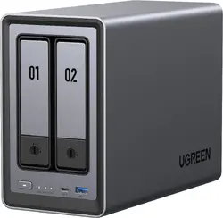 UGREEN 2-Bay Diskless intel N100 8GB DDR5 RAM 32GB System Drive, HDMI 4K 60Hz 2.5GbE, no HDDs, DXP2800