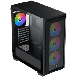 Xigmatek Master X II Pro (Black, ATX, U3x1 & U2x2, Front Meshed Grill & Left TG, 4PCS Z20A & ARGB PCB)