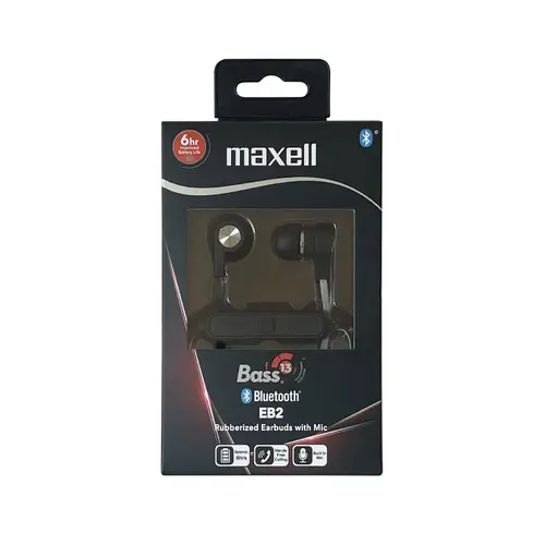 Слушалки с микрофон тапи блутут B13-EB2  BASS 13 черни MAXELL