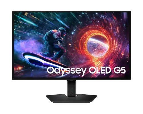 Монитор, Samsung 27FG502 27" Odyssey G5 OLED DisplayPort  180Hz / HDMI 144Hz 1 ms 2560x1440 DP HDMI Black