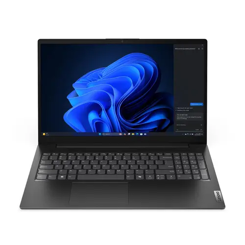 Лаптоп, Lenovo V15 G5 IRL Intel Core i3-1315U (up to 4.5GHz, 10MB), 8GB DDR5-5200, 512GB SSD, 15.6" FHD (1920x1080) TN AG, Integrated UHD Graphics, WLAN, BT, HD 720p Cam, 3 cell, Black, DOS, 3Y CCI