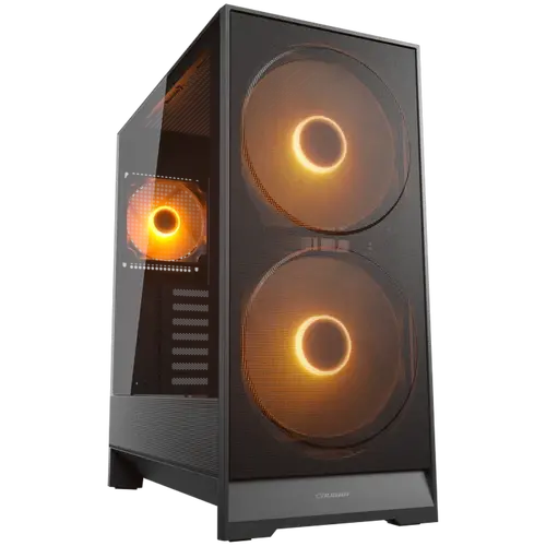 COUGAR AIRFACE 180 PC Case, Mid Tower, Black