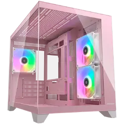 COUGAR FV150 Mini RGB PC Case, Mid tower, Pink