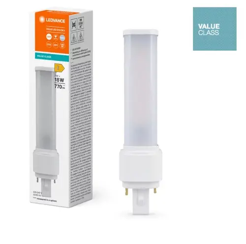 DULUX LED ЛАМПА D26 EM & AC MAINS V 9W 840 G24D-3 LEDVANCE