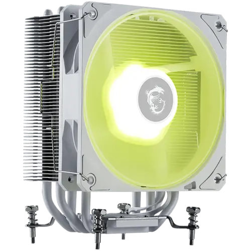 MSI MAG COREFROZR AA13 WHITE, 1x120mm ARGB Fan, TDP 240W, Direct Touch Heat-pipes, Intel LGA 1700/1851, AMD AM5/AM4, White, 3Y Warranty