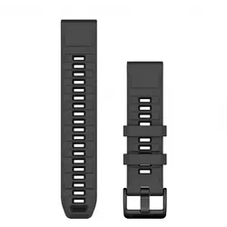 Garmin QuickFit® 22 Graphite/black силиконова каишка 010-13392-10