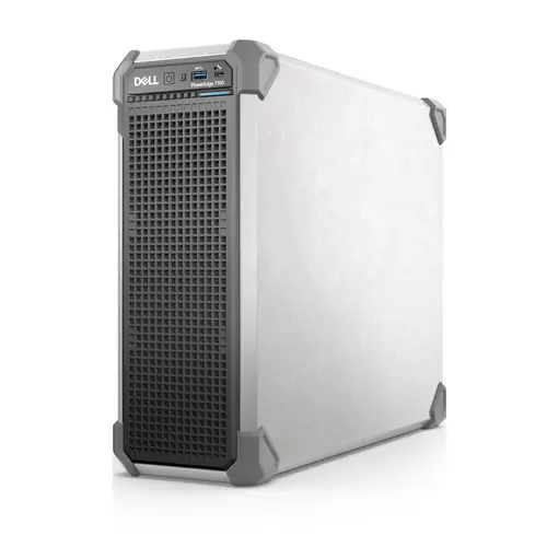 Сървър, Dell PowerEdge T160, Xeon 6325P, 3x 3.5" Chassis and 2x2.5" Cabled, Intel Xeon 6 Performance 6325P 3.5G, 4C/8T, 32GB UDIMM 5600MT/s ECC, 2x 480GB SSD 6Gbps RI 2.5in in 3.5in HYB carrier, Single 300W Cabled PSU, PERC H355, iDRAC9 Ent. 16G, 3Y Basic NBD