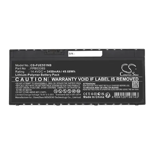 Батерия за лаптоп FUJITSU LifeBook E448, E5511, T939, U7410, U747, U757, FMVNBP248, FPCBP531 LiPo 14.4V 3450 mAh CAMERON SINO