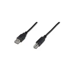КАБЕЛ USB DIGITUS - USB 2.0  към USB-B - 5,0 m - Black - PN AK-300105-050-S