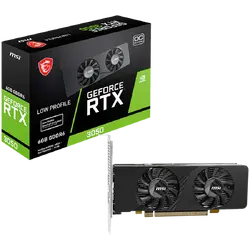 MSI Video Card Nvidia GeForce RTX 3050 LP E 6G OC, 2x HDMI, 1x DP, DUAL FAN, ATX