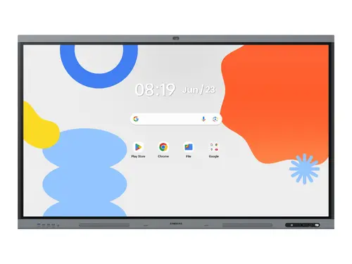 Интерактивен дисплей, Samsung Interactive E-Board WA75FP 75" All-in-One Video Android OS 4K Digital Flipchart TOUCH 48MP Camera Wi-Fi, Black