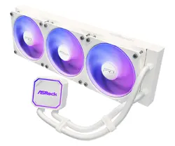 Asrock Pro White 360 ARGB, AiO liquid cooler, 360 mm radiator, AM5, AM4, LGA1851, LGA1700, 90-APRA36-WAAGA6, White, 6Y
