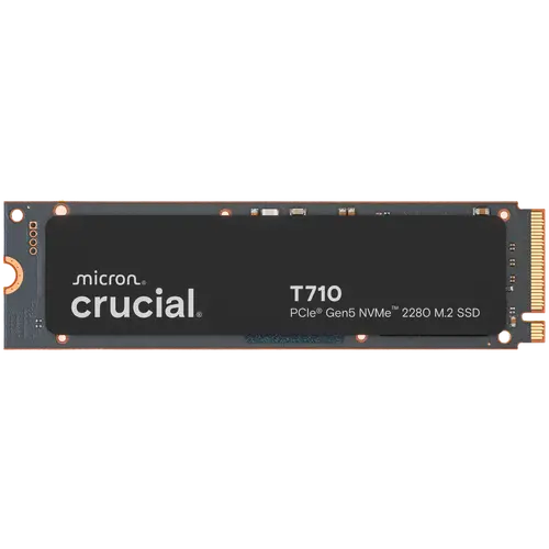 CRUCIAL T710 4TB PCIe Gen5 NVMe M.2 2280 SSD up to 14500 MB/s read and 13800 MB/s write